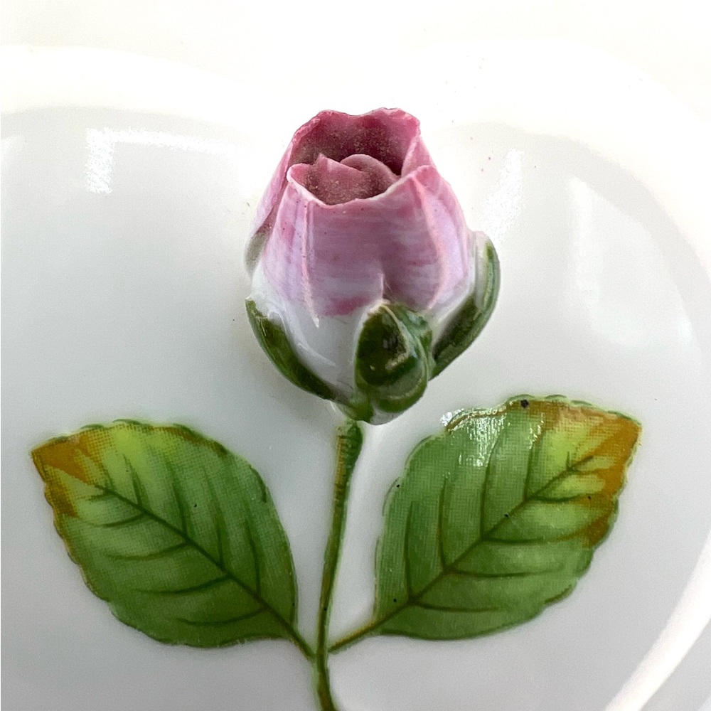Berman & Anderson Heart Shaped Porcelain Rose Music Box Vintage 1979 Working - Picture 3 of 10